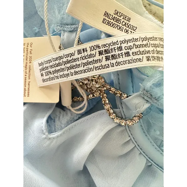 For Love & Lemons Izzy Slip Dress blue size XS - Image 9