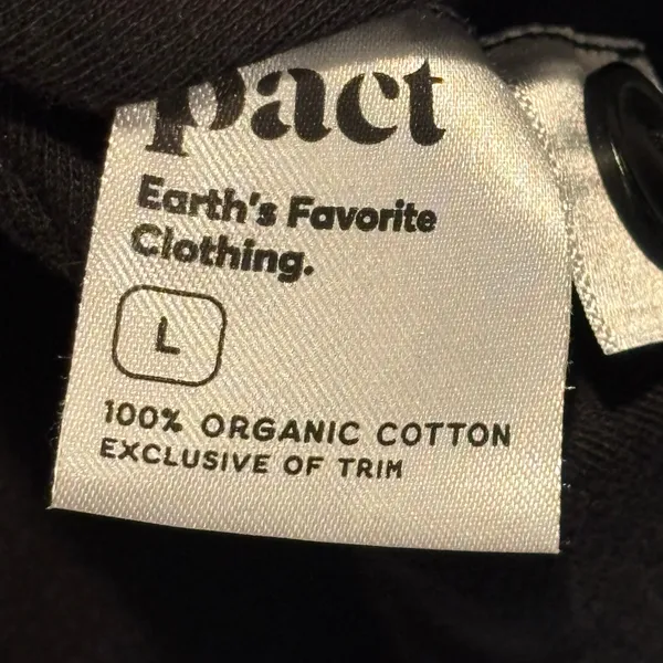 Pact Black Organic Cotton One Button Airplane Blazer - size Large - Image 6