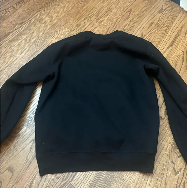 White Fox Black Crewneck Boutique Sweatshirt - Image 2
