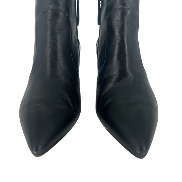 Aquatalia Black Leather Pointed Toe Ankle Boots‎ Size 7.5 - Image 6