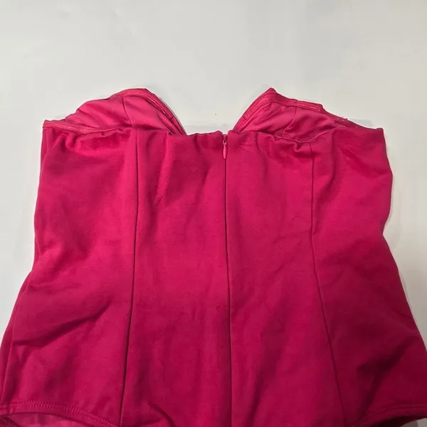 Superdown Gianna Sweetheart Bodysuit in Pink Medium - Image 8