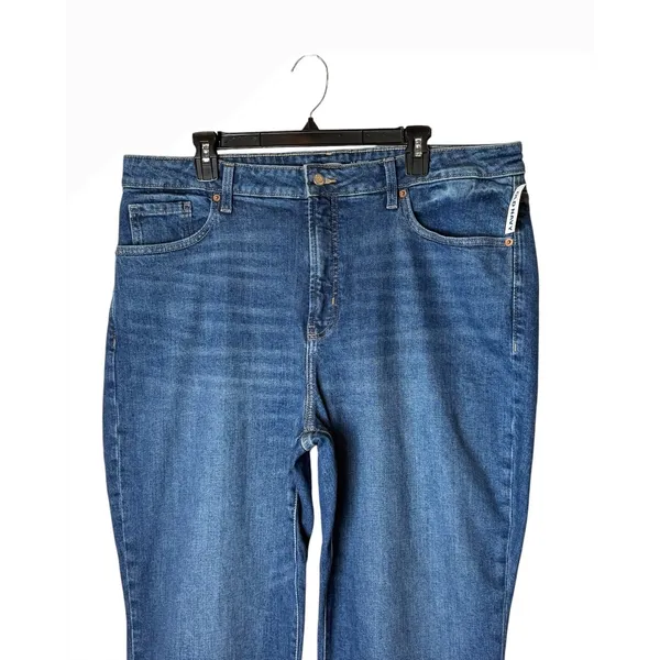 Old Navy OG Straight Jeans Women 18 Blue NWT High Rise Secret Slim Pockets Denim - Image 6