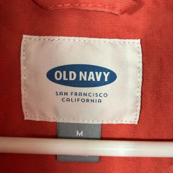 Old Navy Women's Medium Coral Lightweight Jacket - Image 6