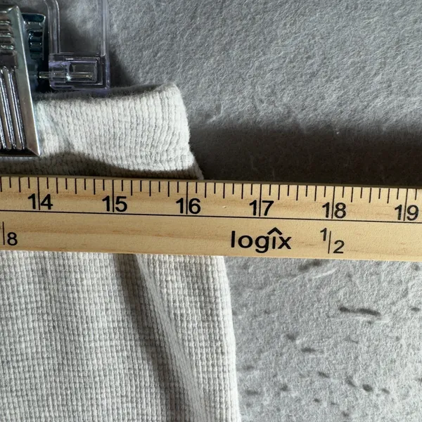 3099 | John Galt Waffle Knit Thermal Loungewear Pants Gray OS Minimalist Cozy - Image 3