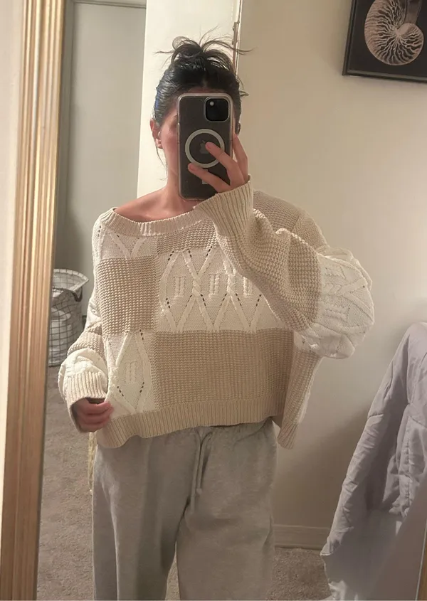 Altar'd State Sweater Knit Cropped - Image 2