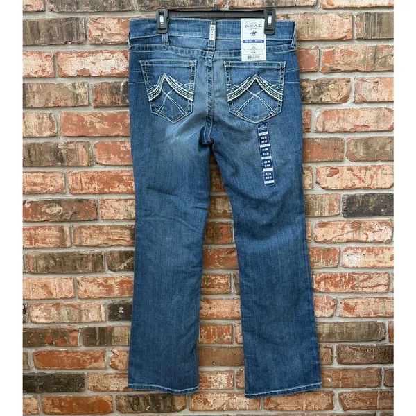 Ariat Womens Rainstorm Mid Rise Bootcut Jeans NEW Size 31 R 10016202 Stretch - Image 7