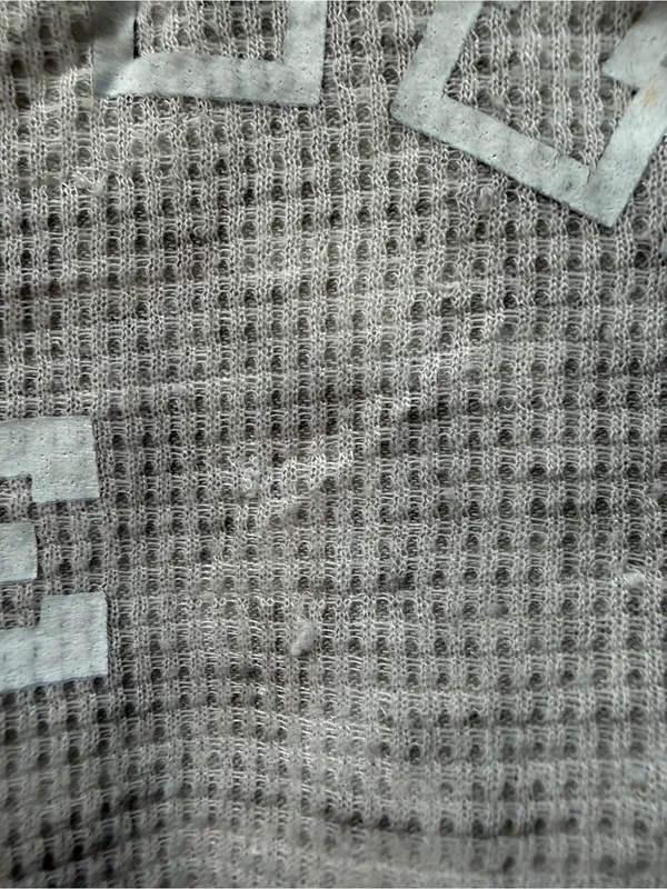 Mama Life Gray Waffle Knit Thermal Top Size M Lightweight - Image 3