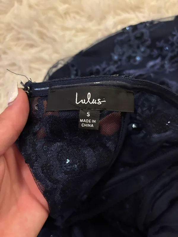 Lulus Homecoming Dress Navy - Image 3