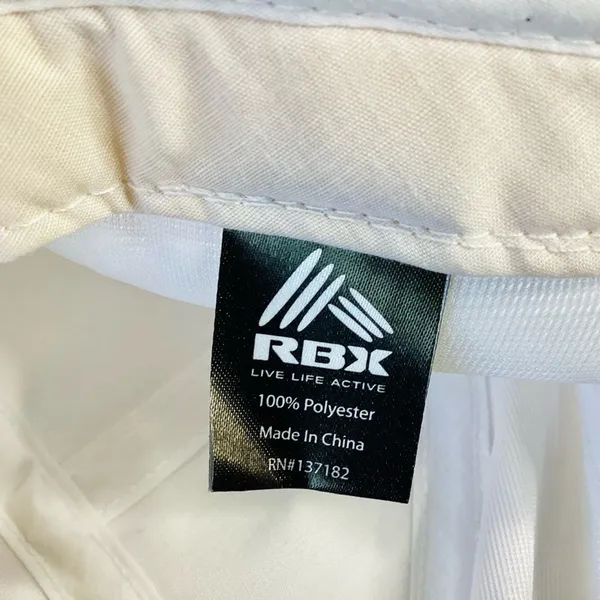 RBX Unisex Baseball Cap White - Image 6