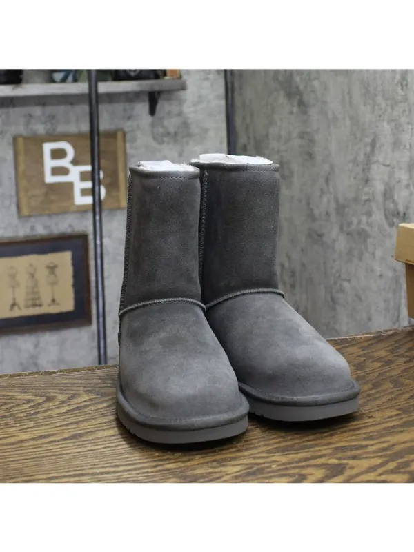 NWT Koolaburra By Ugg Womens Classic Koola Short Boots 1017090 Stone Gray 7M - Image 4