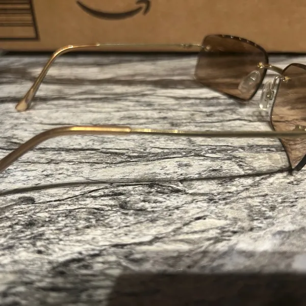 Ray-Ban Women's Gold Sunglasses - Image 5
