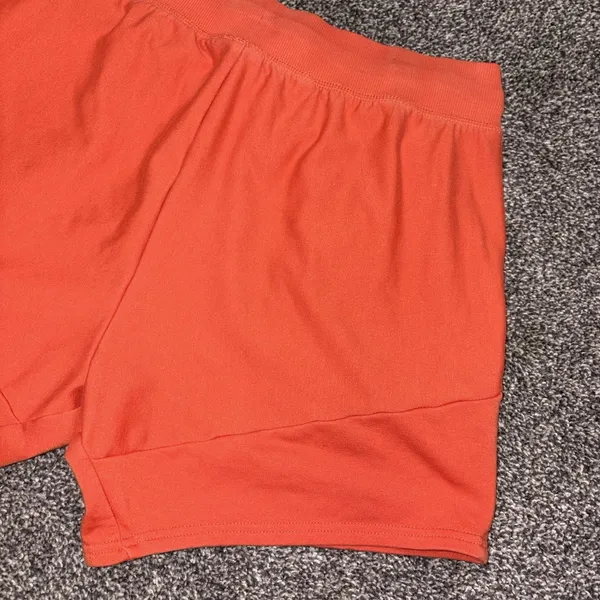 Gymshark Women's Orange Athletic Shorts Size Medium Drawstring Gym - Image 10
