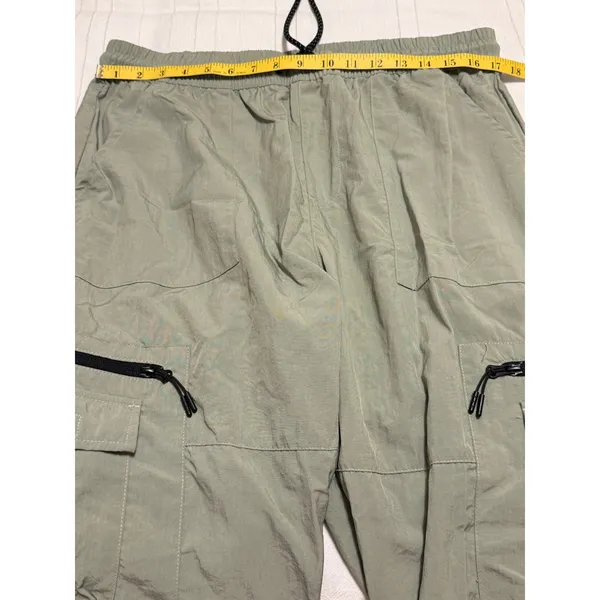 PacSun Relaxed Jogger Cargo Pants Sage Green Utility Streetwear XL - Image 4