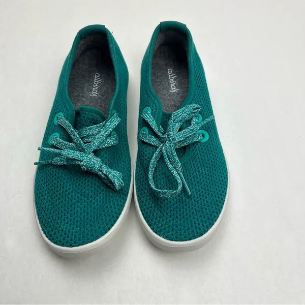 Allbirds Tree Skippers Women's Size‎ 5 Teal Green Boat Tennis Shoes Sneakers - Image 6