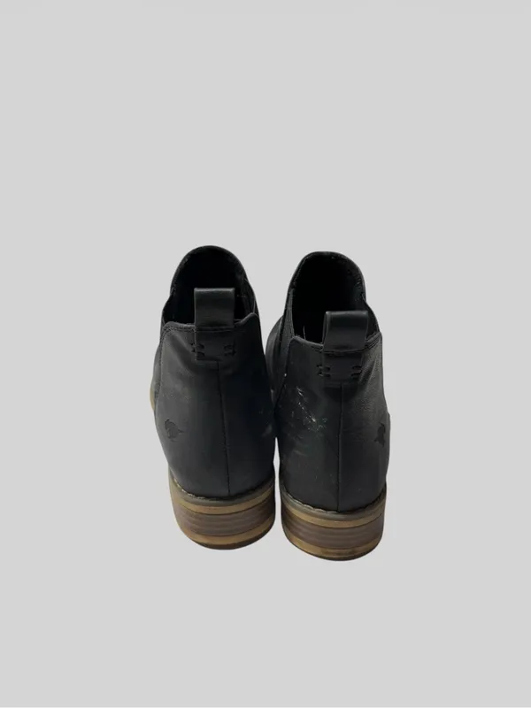 Rocket Dog Brown Chelsea Ankle Boots with Tan Stacked Heel - Image 5
