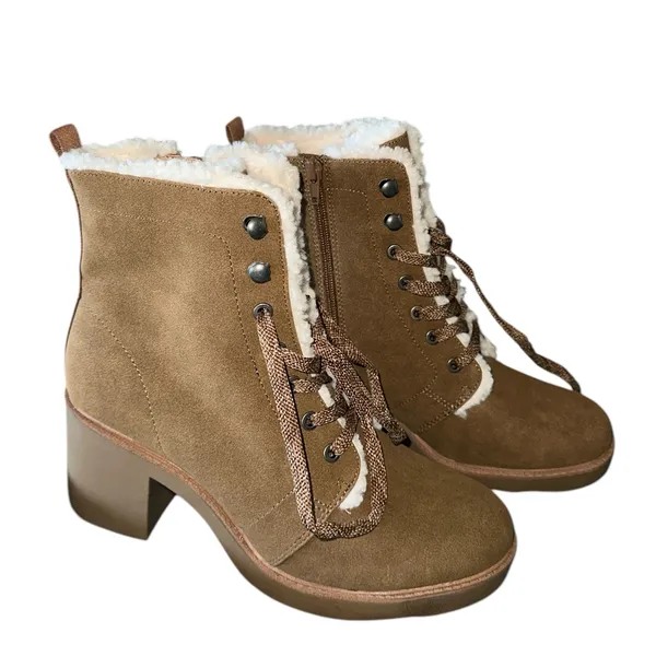 NWT LifeStride Heels LifeStride | Rhodes Cozy Boot Sherpa Lined Suede Leather - Image 11