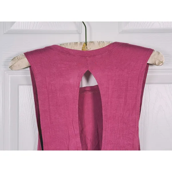Beyond Yoga Wrap Around Tank Top Size Medium Berry Pink Pilates Barre Athleisure - Image 6