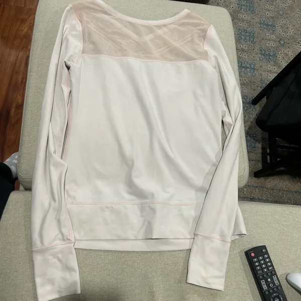 Lululemon Pink Just Breathe Long Sleeve Top - Image 6