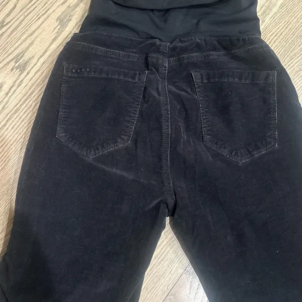 Blank NYC Women's maternity full‎ panel Black Skinny corduroy Jeans size 27 - Image 4