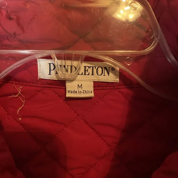 Pendleton Quilted Jacket Pink Women's Size Medium‎ Comfort - Image 3