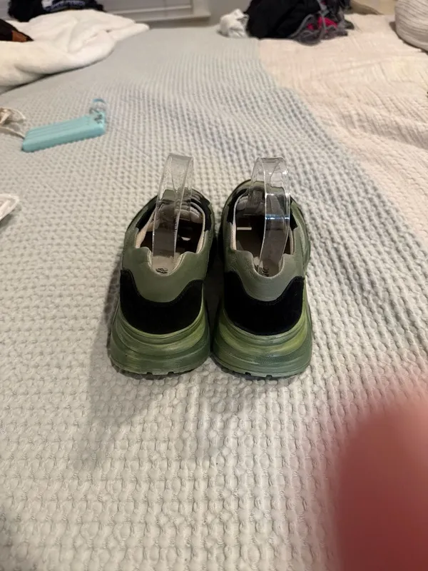 Free People Let's Wander Washed Olive Green Chunky Sneakers Size 38 - Image 2