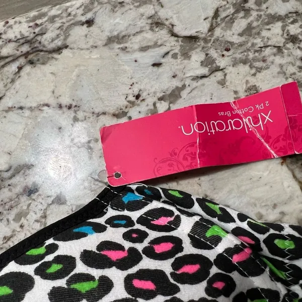 NWT Women’s Xhilaration Lightly Lined 34C Cheetah Leopard Colorful Bra - Image 2