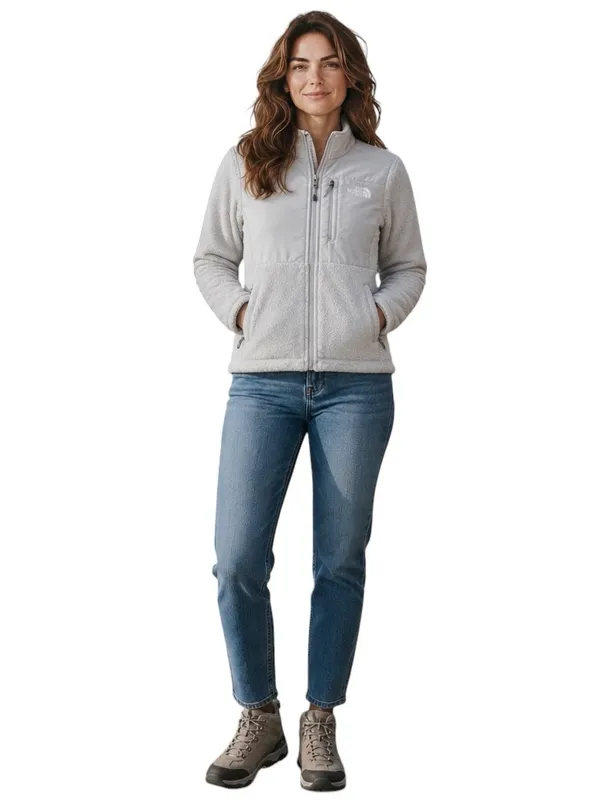 The North Face Hybrid Fleece Jacket Gray Full Zip Women’s Small Outdoor Gorpcore - Image 2