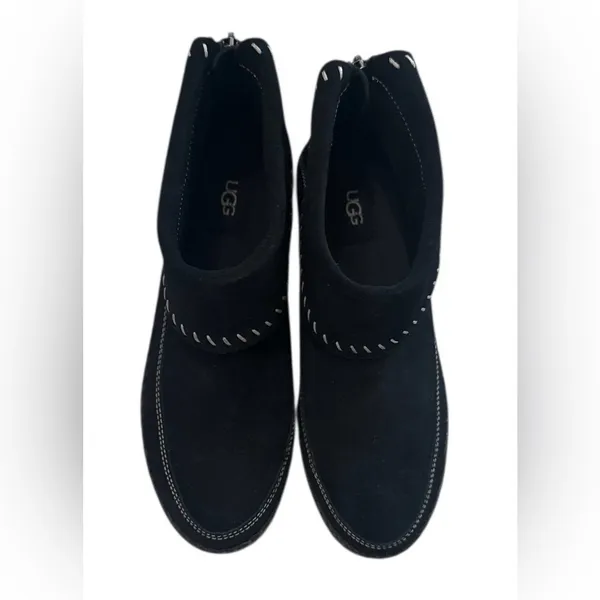 UGG Varney Black Suede Ankle Boots - Image 2