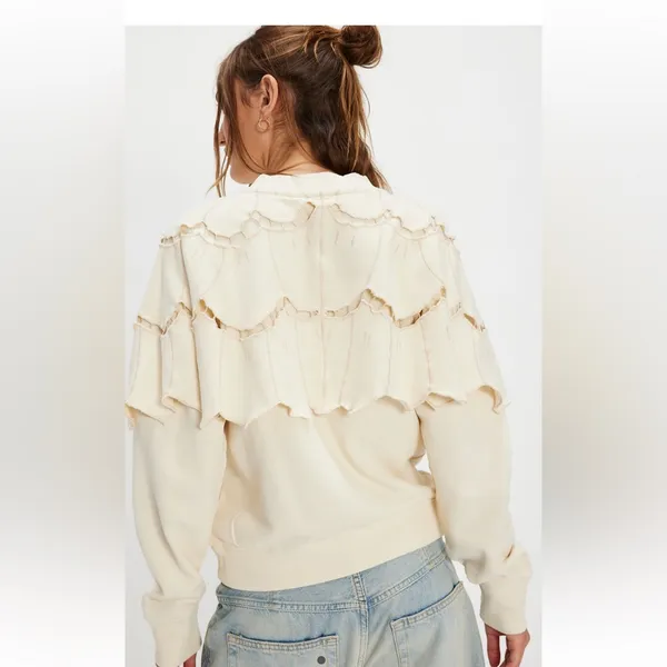 Free People Flutterscape Cardigan Sweatshirt - Image 3