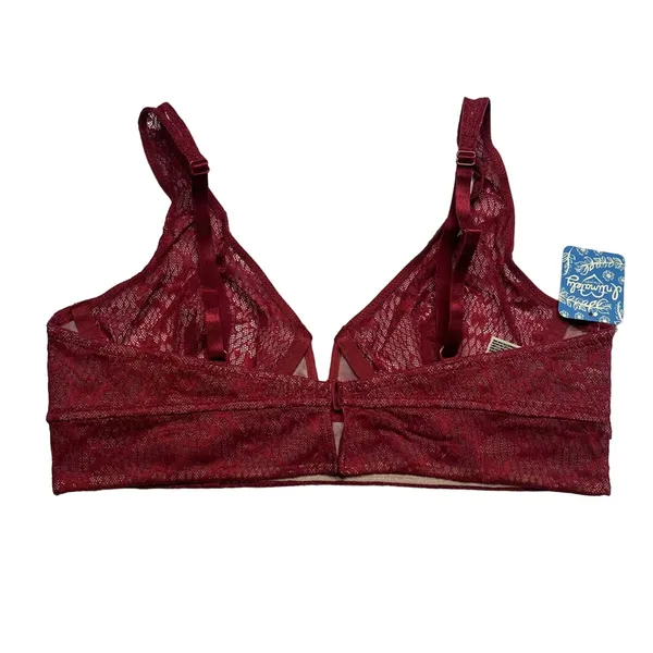 NEW Intimately Free People Red Tameeka Underwire Lace Bra Berry Women's Small - Image 4