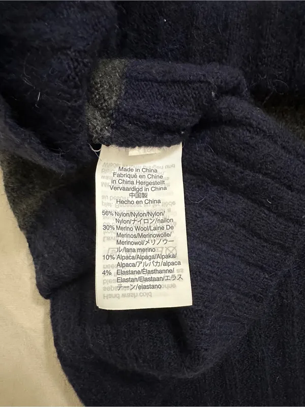 Madewell Inland Striped Turtleneck Sweater Coziest Yarn – Heather Platinum – XS - Image 7