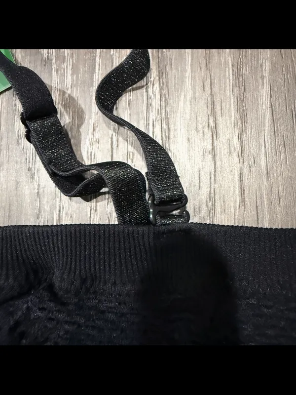 NWT Halara Black Textured Tube Top - Image 3