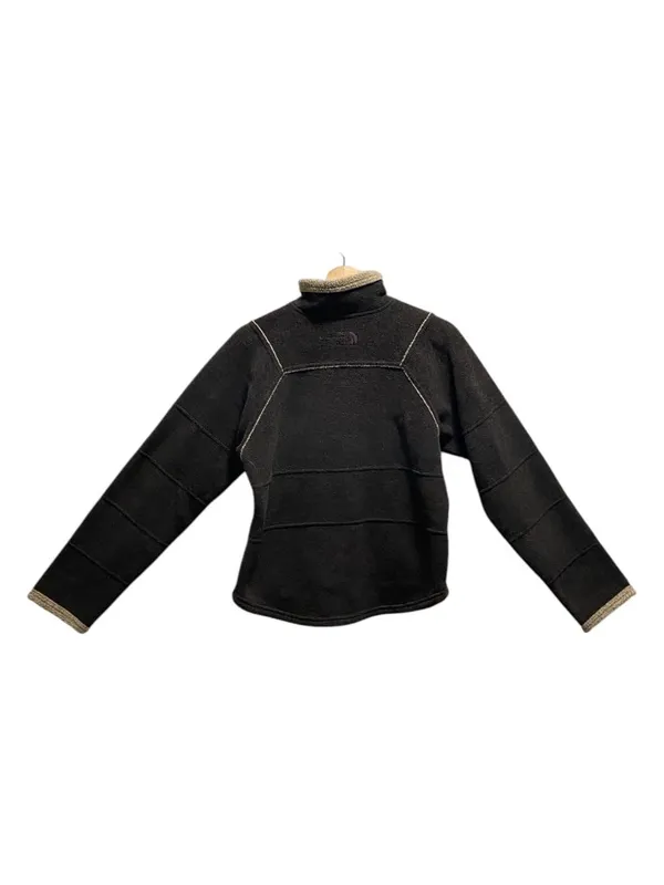 The North Face Vintage Y2K Fleece Quarter Zip Pullover Jacket Brown Size S Cozy - Image 11