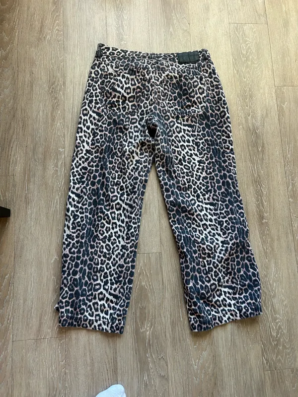 Pacsun Casey Low-Rise Baggy Jeans Cheetah 29S - Image 4