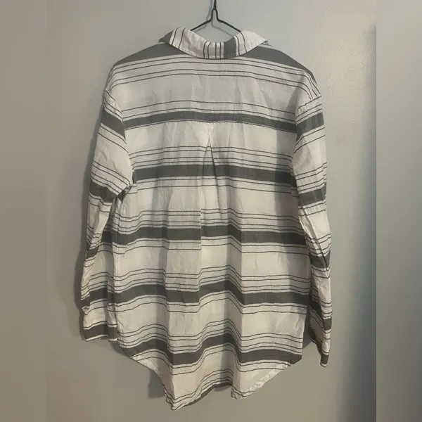 Matilda Jane x Joanna Gaines Striped Cotton Shirt,‎ Sz S - Image 2