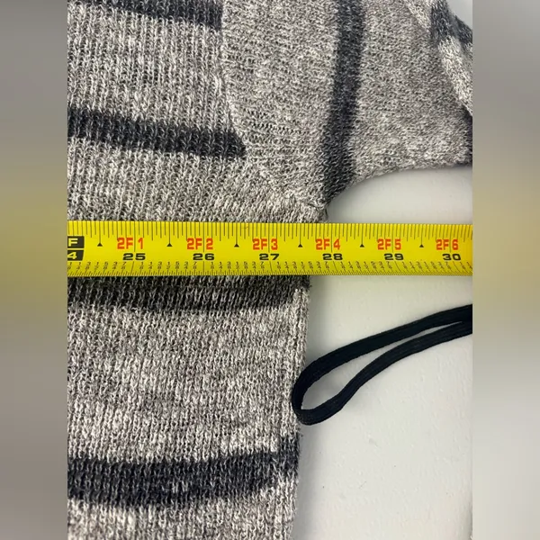 Free People Gray Striped Oversized Tunic Sweater Small EUC‎ - Image 7