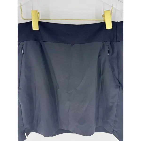 Athleta Womens Black‎ Active Skort Size 12 Hiking Tennis Skirt with Zip Pockets - Image 2