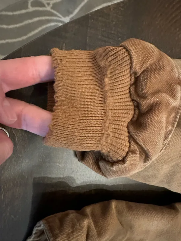 Carhartt J141-211 Washed Duck Sierra Sherpa Lined Jacket Sz Large L Tall Tan - Image 3