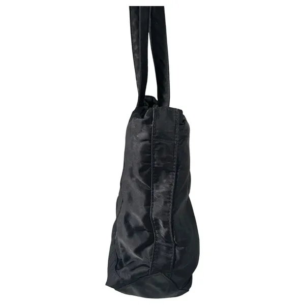 Lauren Ralph Lauren Monogram Black Nylon Multi Pocket Tote Shoulder Bag - Image 3