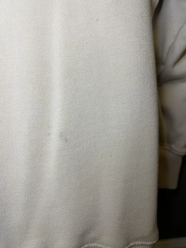 Aerie Sweatshirt Womens Medium Cream LOVE Graphic Fleece Pullover Relaxed Fit - Image 6