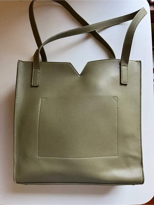 Pixie Mood Olive Tote with V-Notch Top - Image 5
