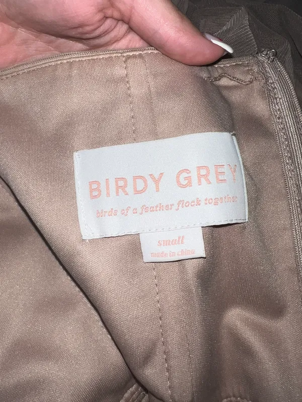 Birdie Gray Bridesmaid Dress - Image 2