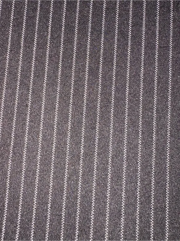 Betabrand Dress Pant Yoga Pants M Black Pinstripe High Rise Wide Leg Pull On - Image 4
