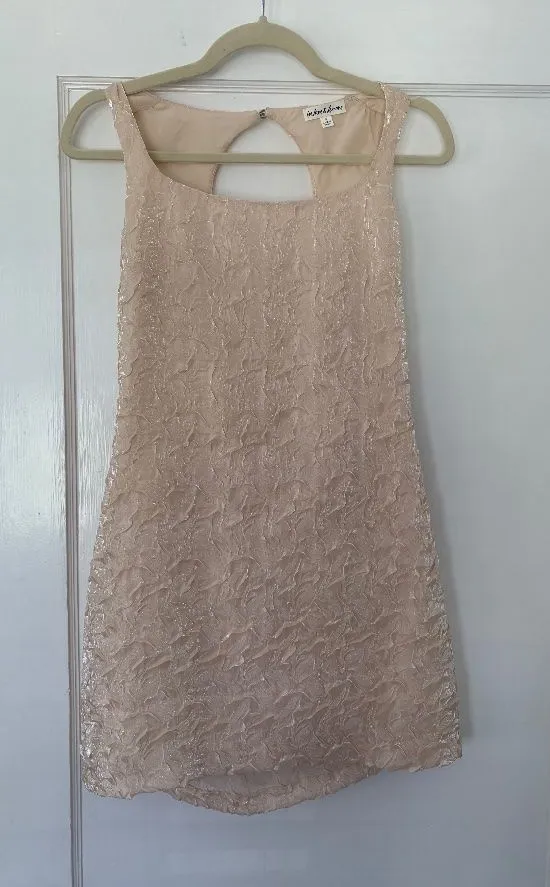 For Love & Lemons cream organza open back mini dress - Image 3