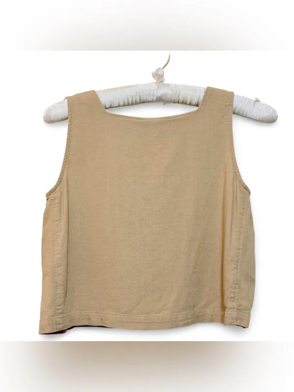 Talbots Women’s Linen Blend Sleeveless Square Neck Crop Top Size XS - Image 11