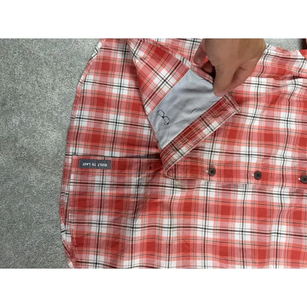 Ariat Rebar Made Tough DuraStretch Womens Work Shirt Red Plaid Long Sleeve M - Image 6