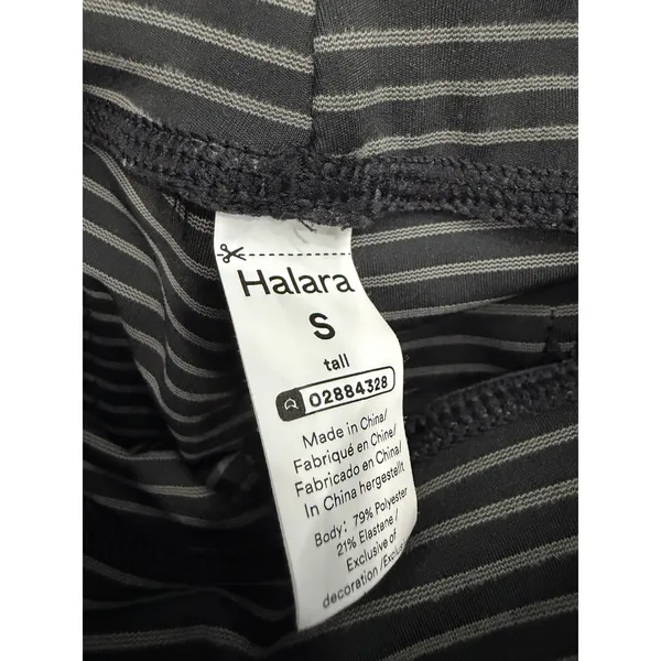 Halara High Steel Stripe Waisted Stripe Flare Yoga Pilates Pants Pockets S Tall - Image 6