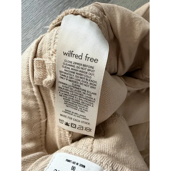 Aritzia Wilfred Free 00 Straight Leg Twill Pants Beige - Image 6