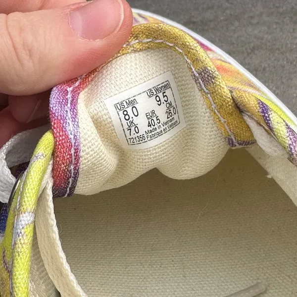 NEW Vans Washed Tie-Dye Authentic Shoes | Multicolor Skating Casual NWT - Image 5