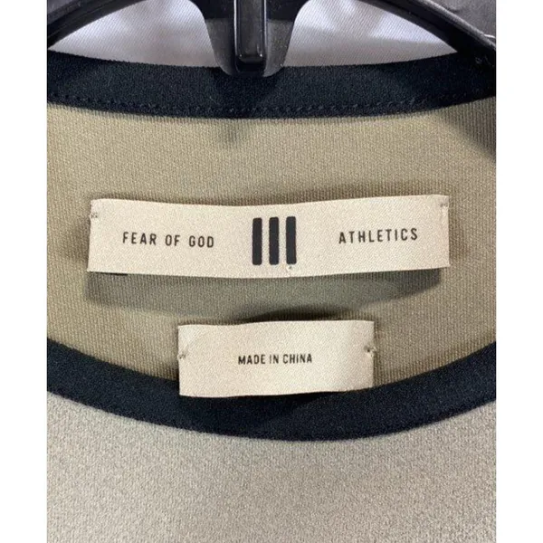 adidas‎ Fear of God Athletics Crewneck XXS Clay Suede Fleece Oversized Pullover - Image 5